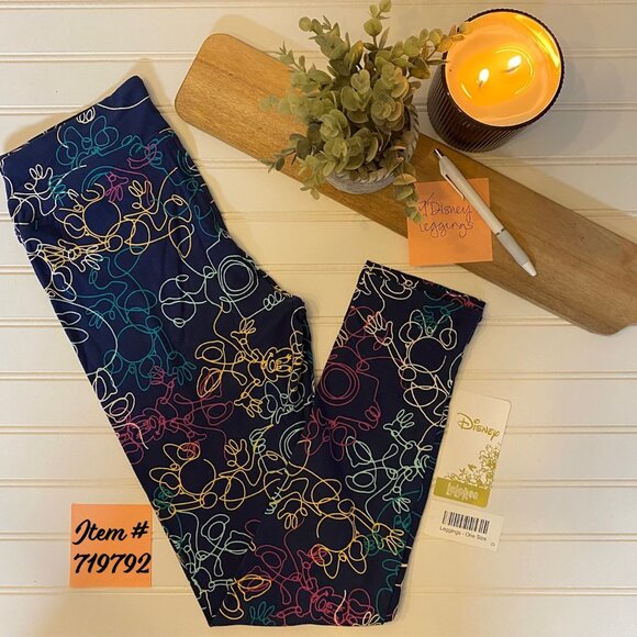 LuLaRoe Disney Minnie Mouse O/S Leggings - Picture 1 of 2